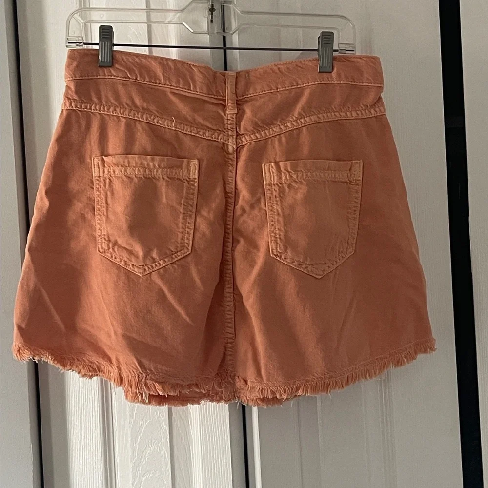 ✨ NWT Pilcro Denim Mini Skirt – Coral Peach ✨